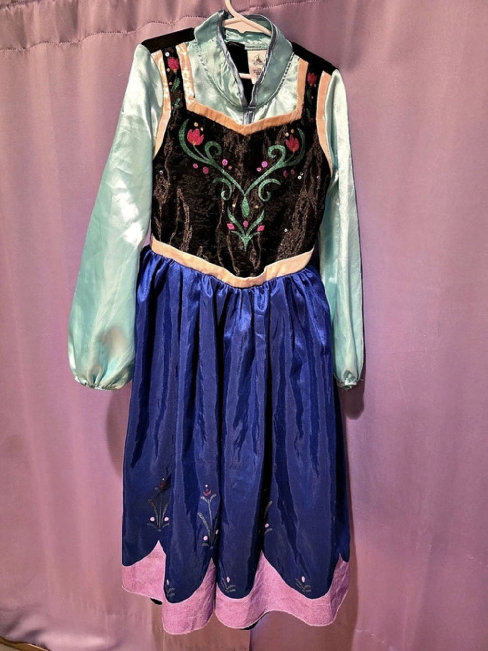 Disney Frozen Princess Anna Coronation Costume Dress Girls 7/8